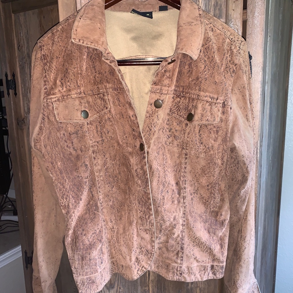 Vintage “Snakeskin” Look Light Jacket